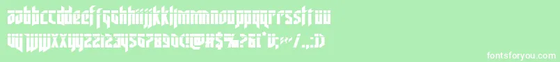 deathsheadlaser Font – White Fonts on Green Background