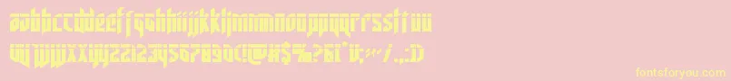 deathsheadlaser Font – Yellow Fonts on Pink Background