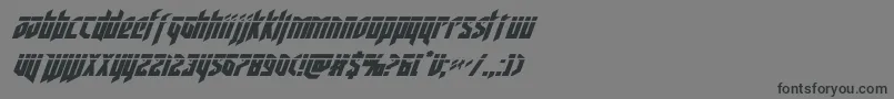 deathsheadlaserital Font – Black Fonts on Gray Background
