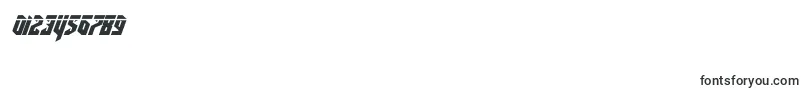 deathsheadlaserital Font – Fonts for Numbers and Digits