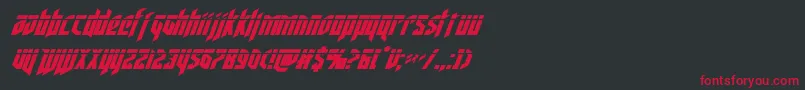 deathsheadlaserital Font – Red Fonts on Black Background