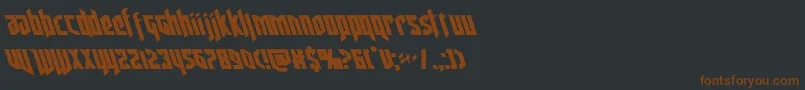 deathsheadleft Font – Brown Fonts on Black Background