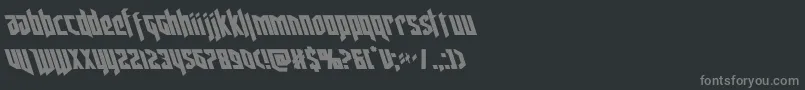 deathsheadleft Font – Gray Fonts on Black Background