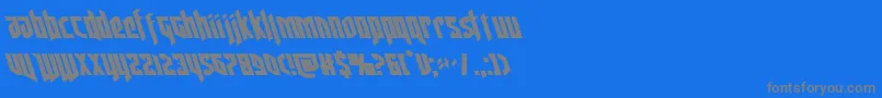 deathsheadleft Font – Gray Fonts on Blue Background