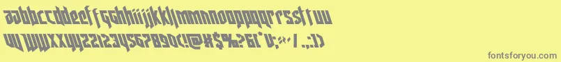 deathsheadleft Font – Gray Fonts on Yellow Background