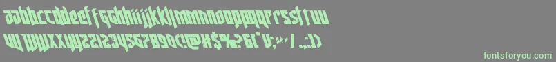 deathsheadleft Font – Green Fonts on Gray Background