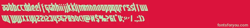 deathsheadleft Font – Green Fonts on Red Background