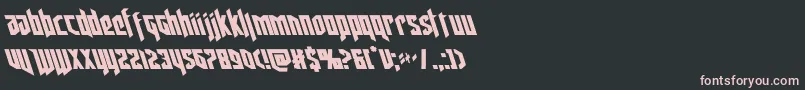 deathsheadleft Font – Pink Fonts on Black Background