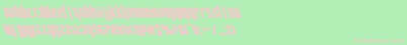 deathsheadleft Font – Pink Fonts on Green Background