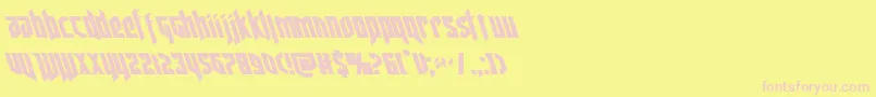 deathsheadleft Font – Pink Fonts on Yellow Background