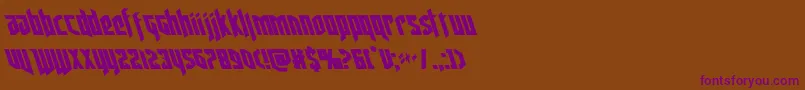 deathsheadleft Font – Purple Fonts on Brown Background