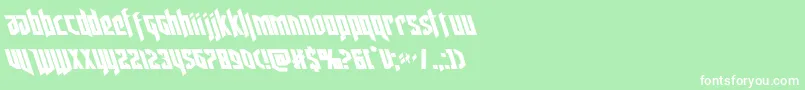 deathsheadleft Font – White Fonts on Green Background