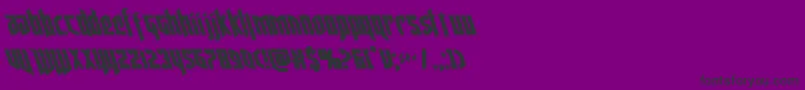 deathsheadleft Font – Black Fonts on Purple Background