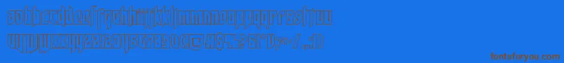 Saiba mais sobre a fonte deathsheadout Fonte deathsheadout – fontes marrons em um fundo azul