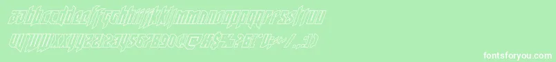 deathsheadoutital Font – White Fonts on Green Background