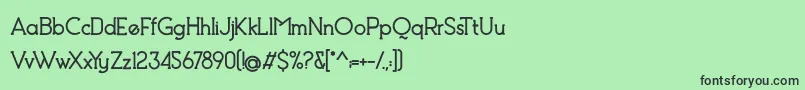 Debock Heavy Personal Use Font – Black Fonts on Green Background