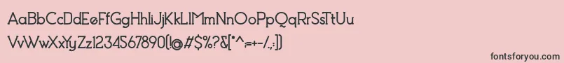 Debock Heavy Personal Use Font – Black Fonts on Pink Background
