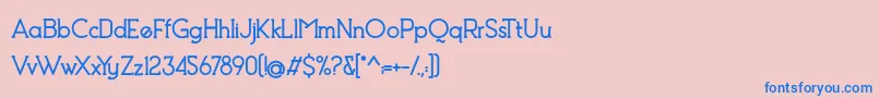 Debock Heavy Personal Use Font – Blue Fonts on Pink Background
