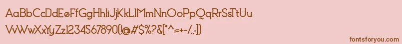 Debock Heavy Personal Use Font – Brown Fonts on Pink Background