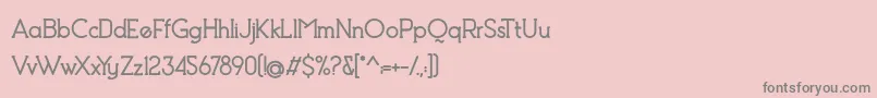 Więcej informacji o czcionce Debock Heavy Personal Use Czcionka Debock Heavy Personal Use – szare czcionki na różowym tle