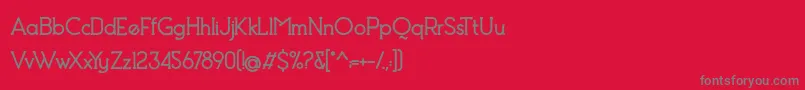 Debock Heavy Personal Use Font – Gray Fonts on Red Background