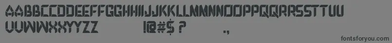 DEBROSEE Font – Black Fonts on Gray Background