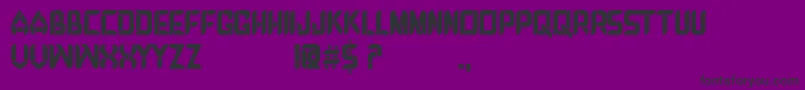 DEBROSEE Font – Black Fonts on Purple Background
