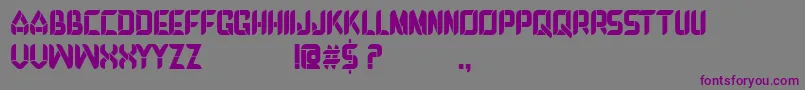 Шрифт DEBROSEE – фиолетовые шрифты на сером фоне