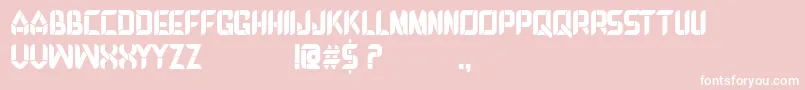 DEBROSEE Font – White Fonts on Pink Background
