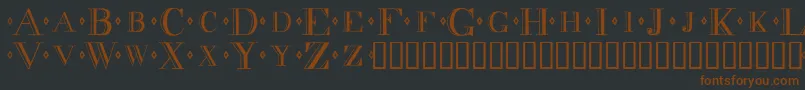 Decadence Font – Brown Fonts on Black Background