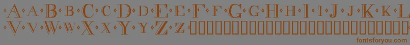 Decadence Font – Brown Fonts on Gray Background