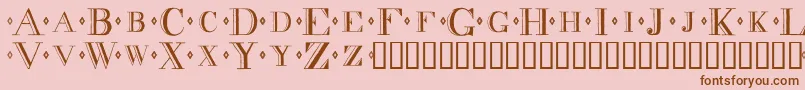 Decadence Font – Brown Fonts on Pink Background