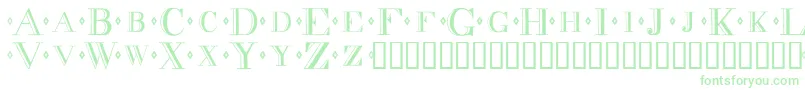 Decadence Font – Green Fonts on White Background