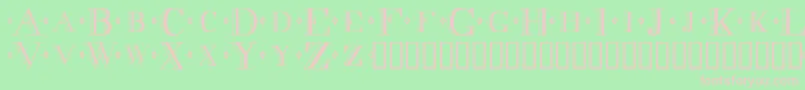 Decadence Font – Pink Fonts on Green Background
