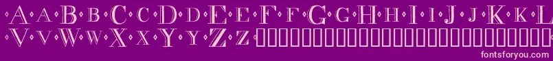 Decadence-Schriftart – Rosa Schriften auf violettem Hintergrund