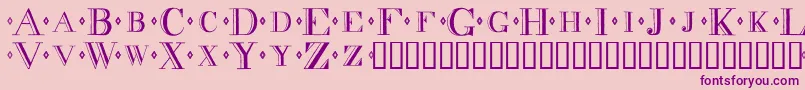 Decadence Font – Purple Fonts on Pink Background