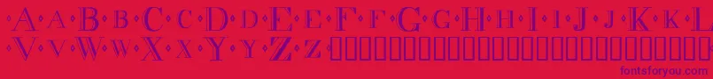 Decadence Font – Purple Fonts on Red Background