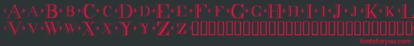 Decadence Font – Red Fonts on Black Background