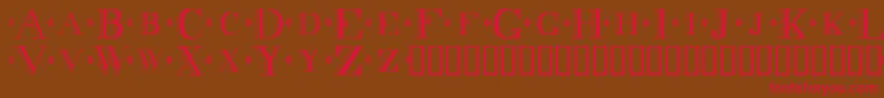 Decadence Font – Red Fonts on Brown Background