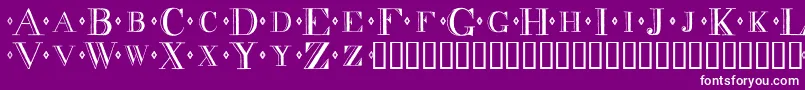 Decadence Font – White Fonts on Purple Background