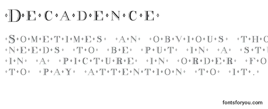Decadence (124719)-fontti