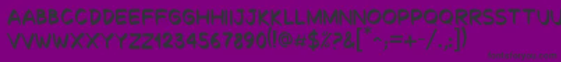 Decalk Font – Black Fonts on Purple Background