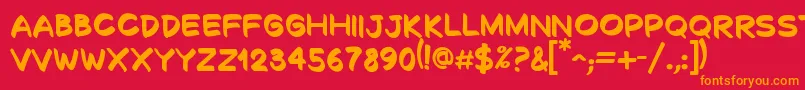 More about DecalkBold Font DecalkBold Font – Orange Fonts on Red Background