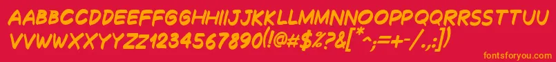 More about DecalkBoldItalic Font DecalkBoldItalic Font – Orange Fonts on Red Background