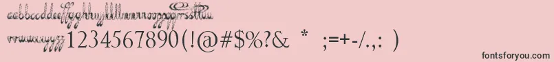Lisätietoja Decayed in Sixty Seconds-fontista Decayed in Sixty Seconds-fontti – mustat fontit vaaleanpunaisella taustalla
