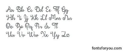 フォントDecember Calligraphy  