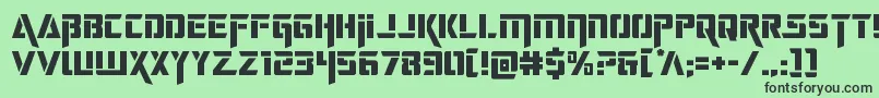deceptibots Font – Black Fonts on Green Background