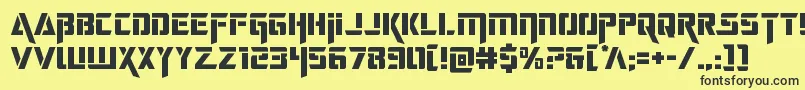 deceptibots Font – Black Fonts on Yellow Background