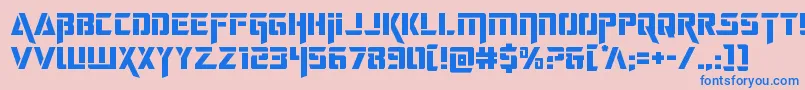 deceptibots Font – Blue Fonts on Pink Background