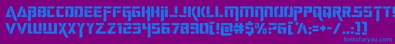 deceptibots Font – Blue Fonts on Purple Background
